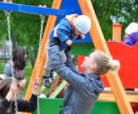 Atklāts bērnu rotaļu laukums Ventspils ielas parkā