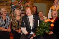 FOTO: Dziesminiece Austra Pumpure svin 85 gadu jubileju