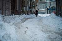 Sniega sega Liepājā – 20 centimetri