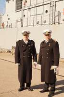 Svinīgā ceremonijā amatā stājas jaunais Jūras spēku flotiles kuģa A-53 ”Virsaitis” komandieris