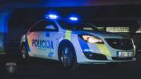 Piektdien Liepājā varēs apskatīt policijas auto ar jauno trafarējumu