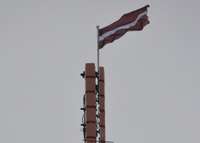 Augstākais karogs – televīzijas tornī