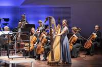 Festivāla ”Liepājas vasara” klausītājus priecē klarnetiste Anna Gāgane un arfiste Dārta Tisenkopfa