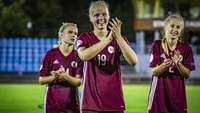 Latvijas futbolistes Eiropas čempionāta kvalifikācijas mačā piekāpjas Slovākijai