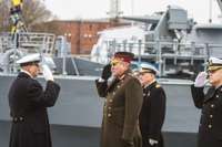 Liepājā svinīgā ceremonijā Jūras spēku komandiera amatā stājas Kaspars Zelčs