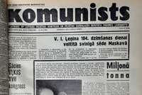 “Komunists” par un pret komunisma ideju. Liepājas prese okupācijas gados