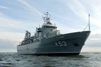 Jūras spēku kuģis uzsāk dežūru NATO 1.pastāvīgajā jūras pretmīnu grupā