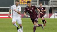 Latvijas valstsvienība izmoka panākumu pār Lihtenšteinas futbolistiem