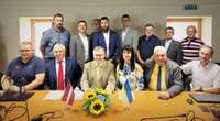 Dienvidkurzemes novada pašvaldība paraksta sadarbības līgumu ar Kamiņa-Kaširskas pilsētas pašvaldību Ukrainā