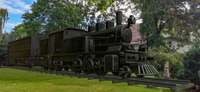 Liepājas muzeja dārzā apskatāms papildinātās realitātes objekts – vēsturiskā vilciena modelis