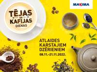 Tējas un kafijas dienas veikalos “Maxima”