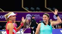 Ostapenko un Kičenoka cieš zaudējumu Dohas “WTA 500” sērijas dubultspēļu turnīra finālā