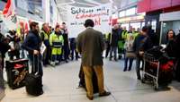 Vācijā streiko Berlīnes-Brandenburgas un Hamburgas lidostu darbinieki