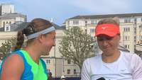 Ostapenko un Kičenoka Īstbornas “WTA 500” dubultspēļu turnīrā sasniedz pusfinālu