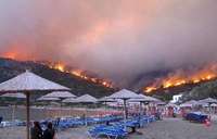 Grieķija astoto dienu cīnās ar meža ugunsgrēkiem