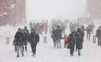 Sniega dēļ problēmas Maskavas ielās un lidostās