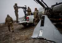 Ukraiņi notriekuši 14 no 17 krievu lidrobotiem un vienu vadāmo raķeti