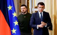 Makrons un Zelenskis piektdien Parīzē parakstīs drošības vienošanos
