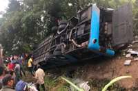 Svētceļnieku autobusa katastrofā Meksikā 14 bojāgājušie