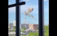 Video: Krievijas spēki sašāvuši Harkivas televīzijas torni