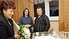 Labklājības ministre Dagnija Staķe sveic Liepājā dzimušos trīnīšus
