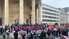 Protestētāji pie BBC biroja Londonā aicina boikotēt Eirovīziju