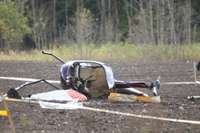 Дополнено (18:05) – Во время ралли »Лиепая» упал вертолет, один человек погиб, трое пострадали