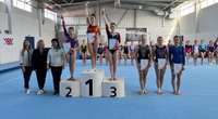 Спортивные гимнастки вернулись с соревнований в Вентспилсе