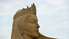 На Лиепайском пляже возводится крупноформатная песочная скульптура