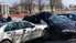 Мистика на площади K. Зале: Mercedes Benz протаранил припаркованные авто, пять машин повреждены