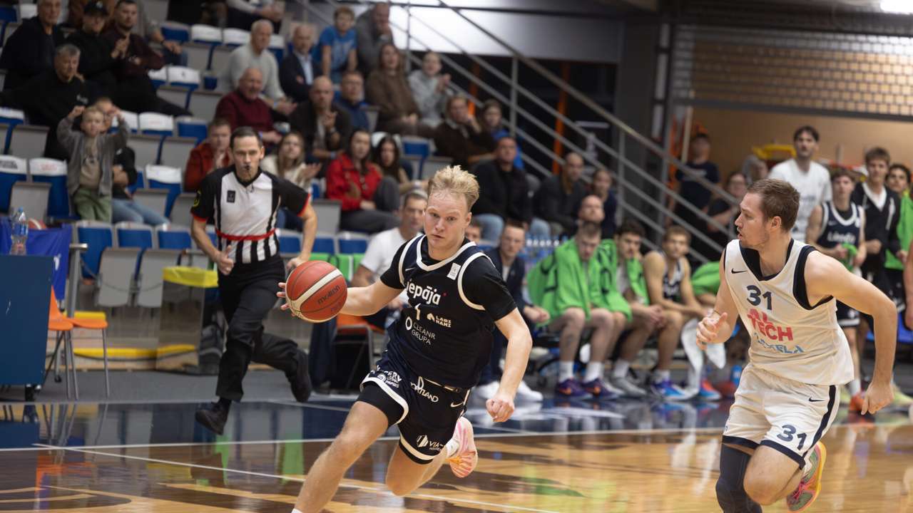 "Liepājas" basketbolisti Latvijas-Igaunijas līgā zaudē Tallinas "TalTech" komandai