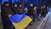 Piektdienas vakarā arī Liepājā atbalstīja Ukrainu