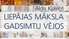 Notiks grāmatas "Liepājas māksla gadsimtu vējos" otrā sējuma atklāšana