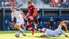 Latvijas futbolistes UEFA Nāciju līgas mačā spēlē neizšķirti ar Ziemeļmaķedoniju