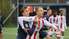 Foto un video: "Liepājas" futbolisti virslīgas spēlē droši pārspēj "Ogre United"